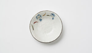 Paper Painting Blue Bird Small Dish (Handwork)