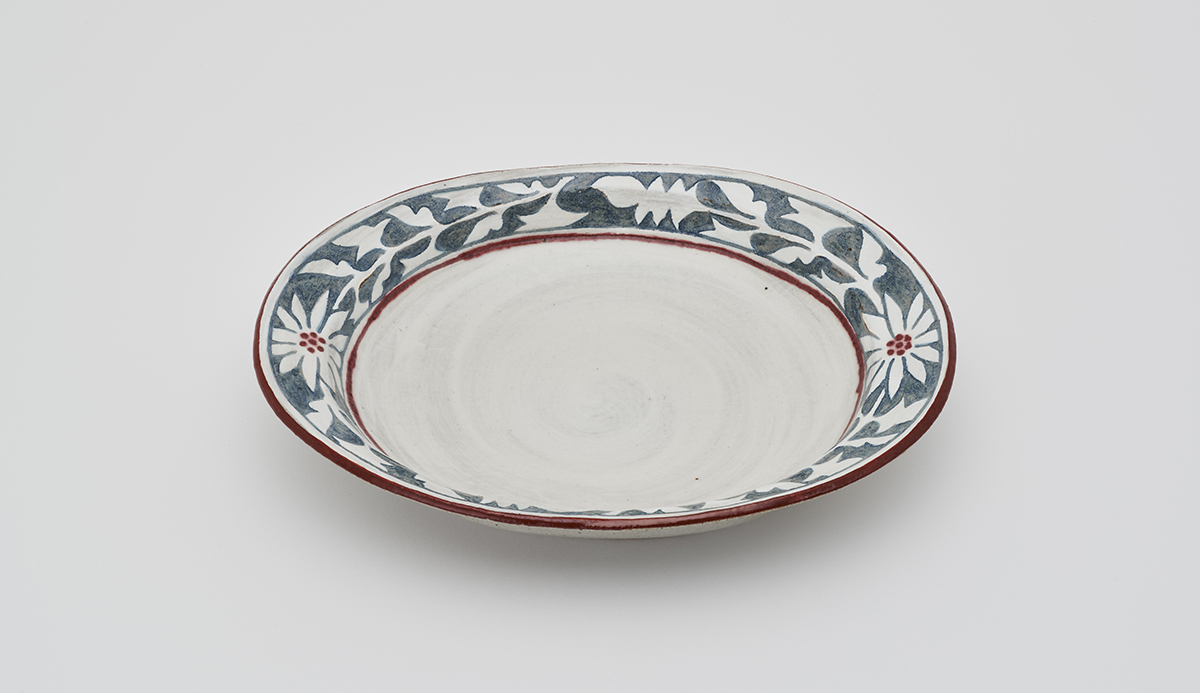 Flowering Plant Oval Plate (L)